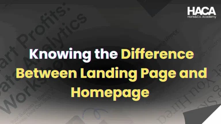 Landing Page and Homepage